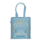 Bike Happy - Borsa Tote Azzurro Melange