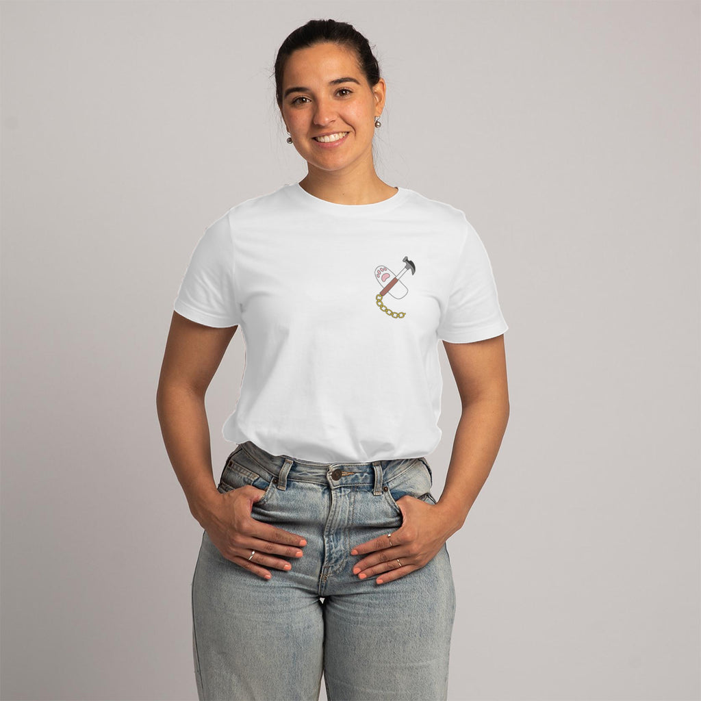Break the Glass - T Shirt Unisex Bianco