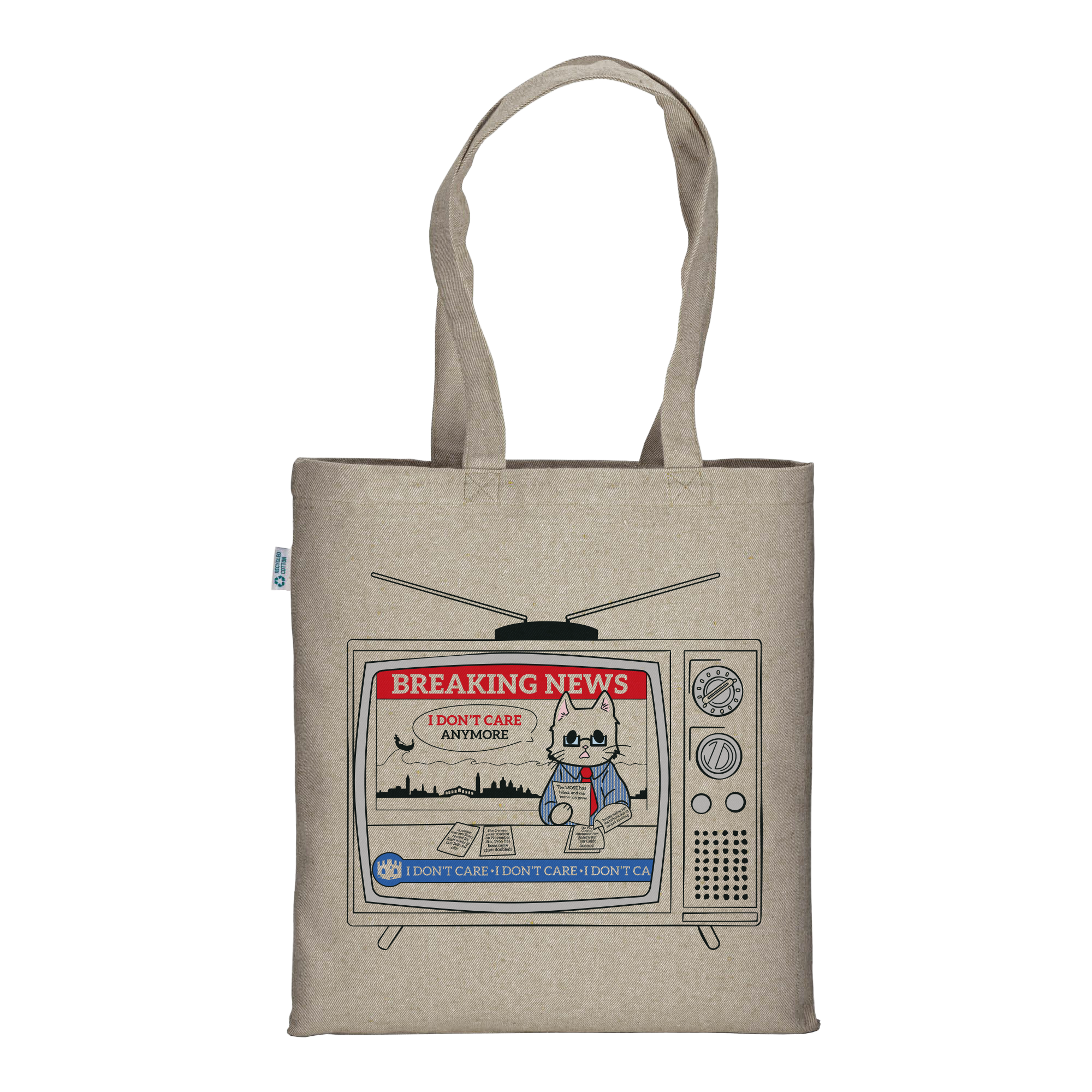 Breaking News: Cathode Ray Tube - Natural Tote Bag