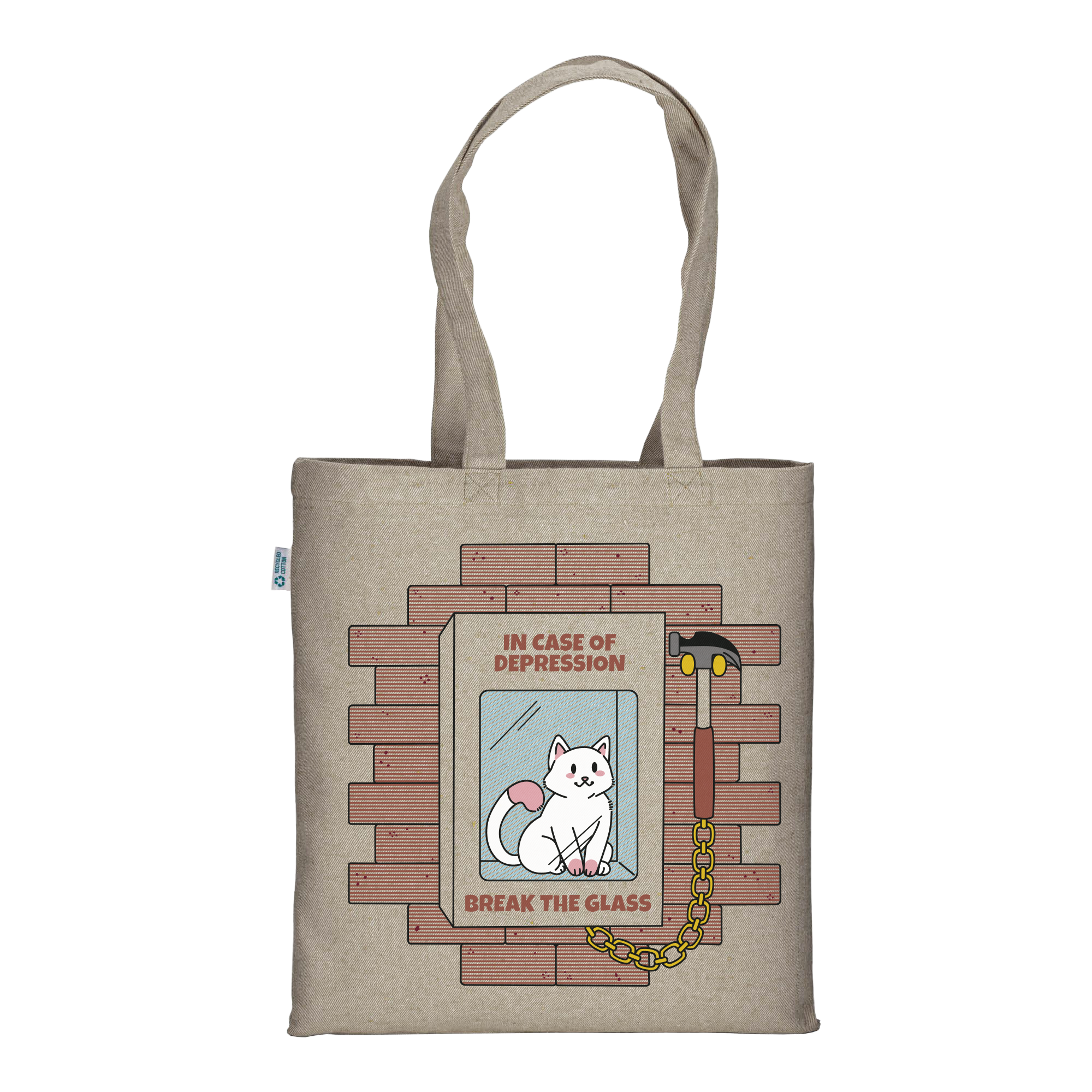Break the Glass - Natural Tote Bag
