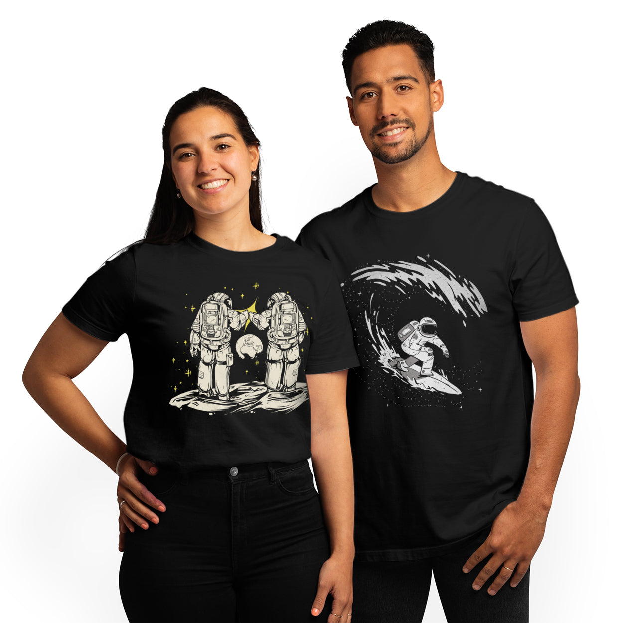 Bumping Fist - Unisex Black T-Shirt