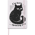 Busy Cat - Grape Notebook, Ruled