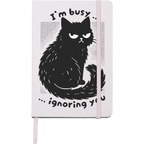 Busy Cat - Grape Notebook, Ruled