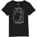 Busy Cat - T Shirt Bambino Nera