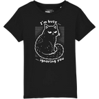 Busy Cat - T Shirt Bambino Nera
