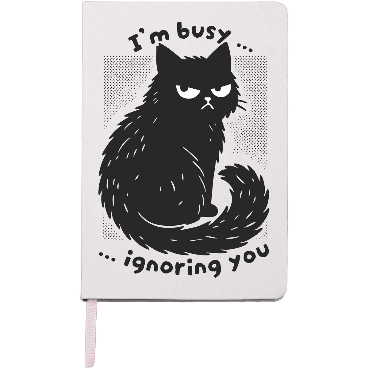Notizbuch Busy Cat, exklusives Design, Traubenpapier, ohne Gummiband, Gnostic Tower