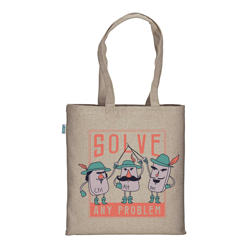 Ctrl Alt Del - Natural Tote Bag