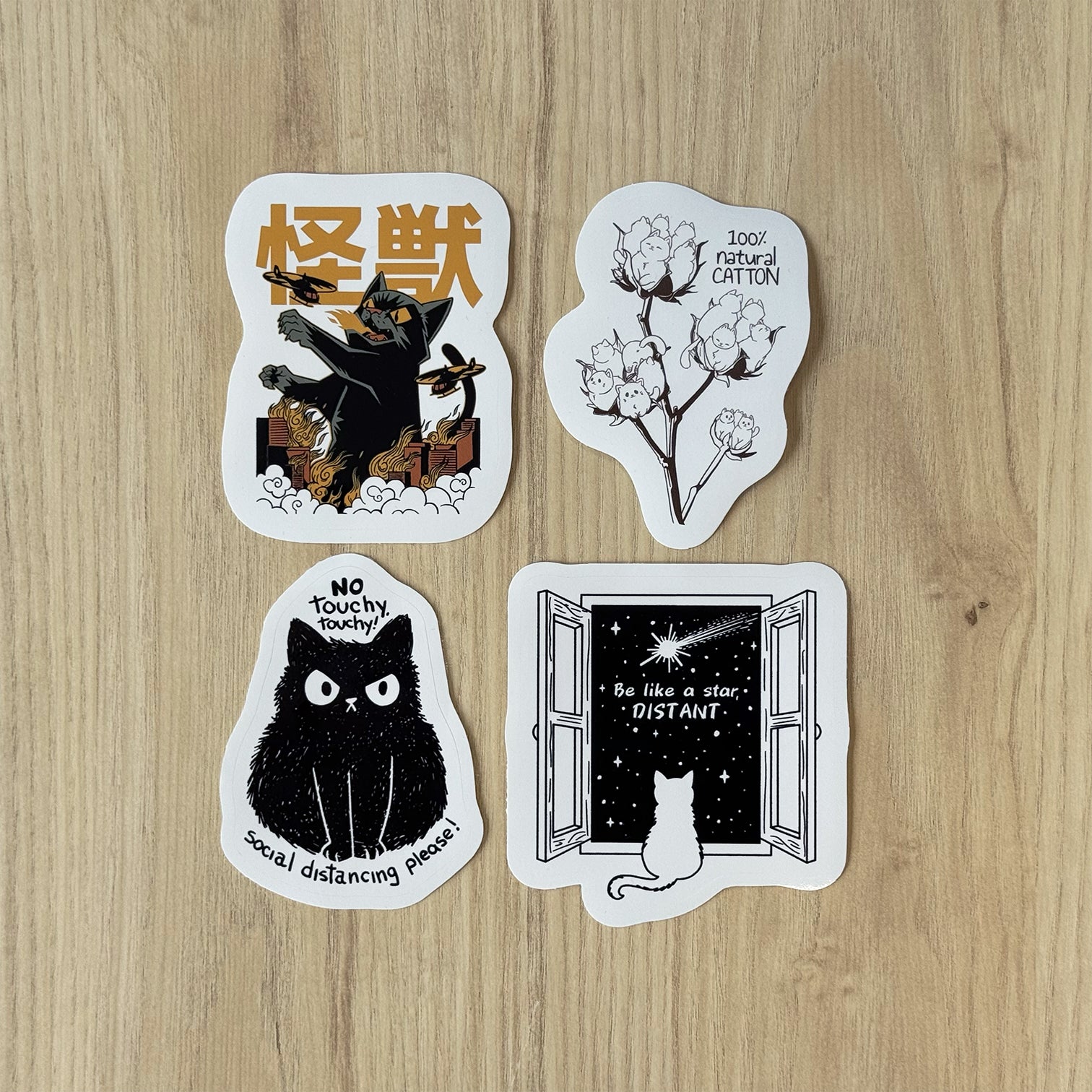 Busy Cat - Grape Notebook, Ruled