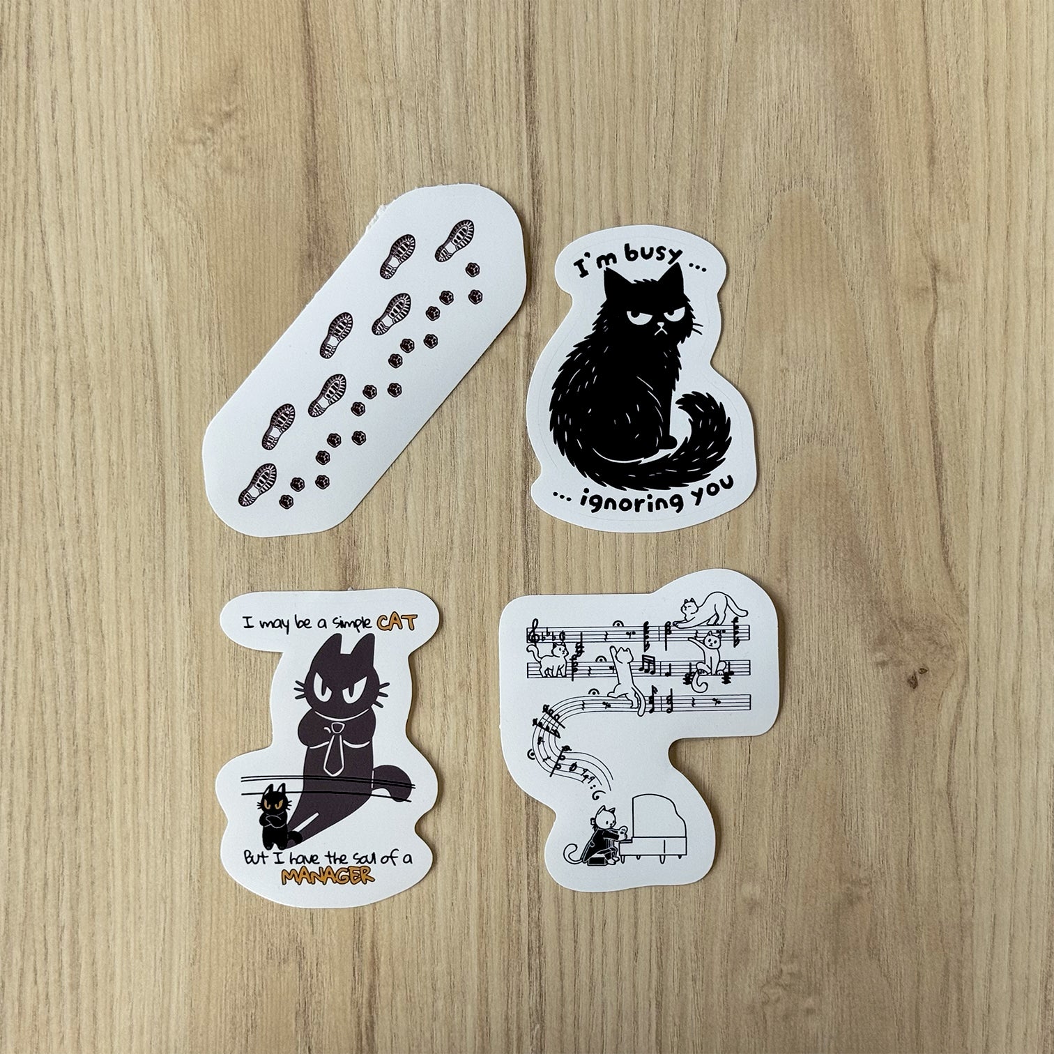 Busy Cat - Grape Notebook, Ruled