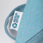 La Temperanza - Light Blue Melange Tote Bag