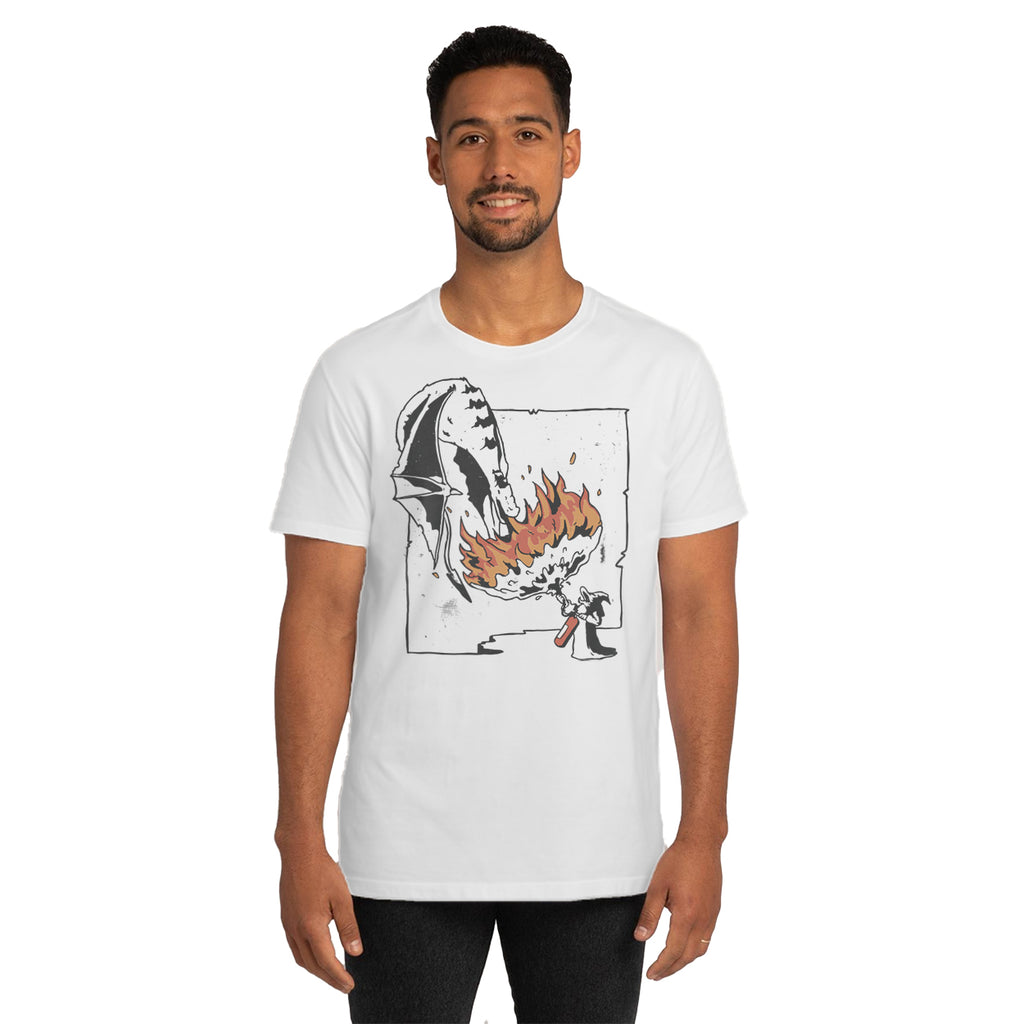 The Grey Fireman - T Shirt Unisex Bianca