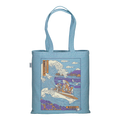 The Big Wavy One - Melange Blue Tote Bag