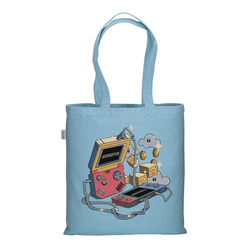 La Temperanza - Light Blue Melange Tote Bag
