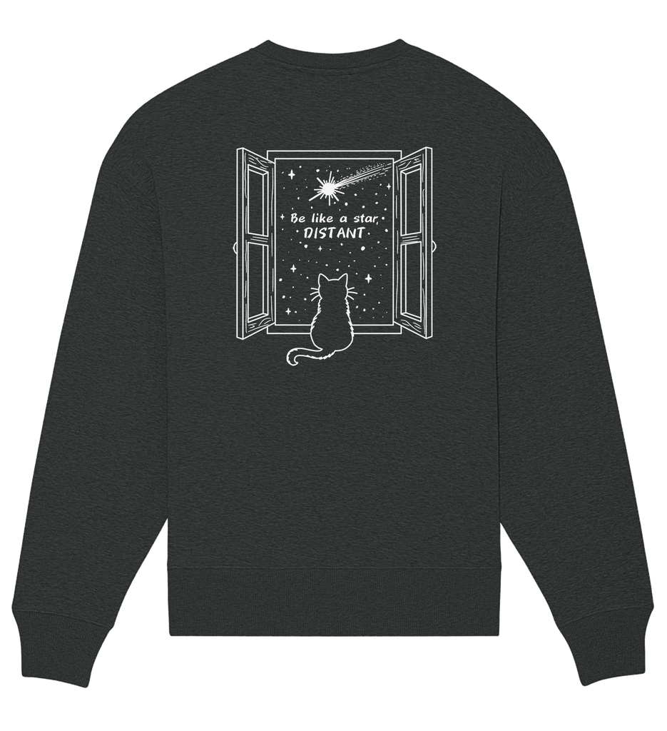 Le Stelle - Oversized Graphite Melange Sweatshirt