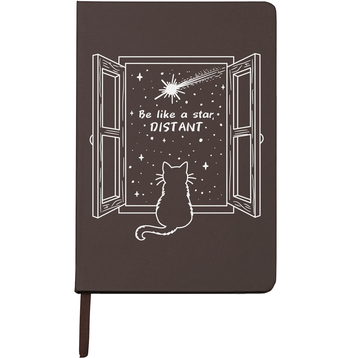 Notizbuch Der Stern (Le Stelle), exklusives Design, Kaffeepapier, ohne Gummiband, Gnostic Tower