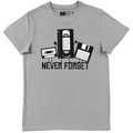 Never Forget - T Shirt Unisex Grigio Melange