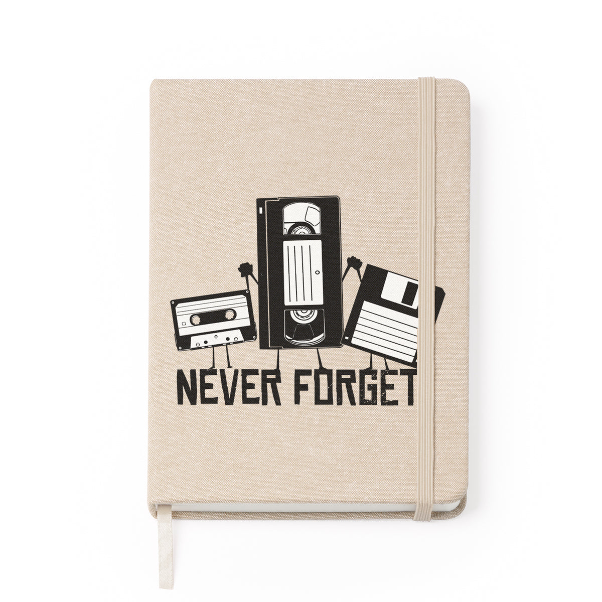 Notizbuch Never Forget aus recycelter Baumwolle, illustrierter Einband, Gnostic Tower