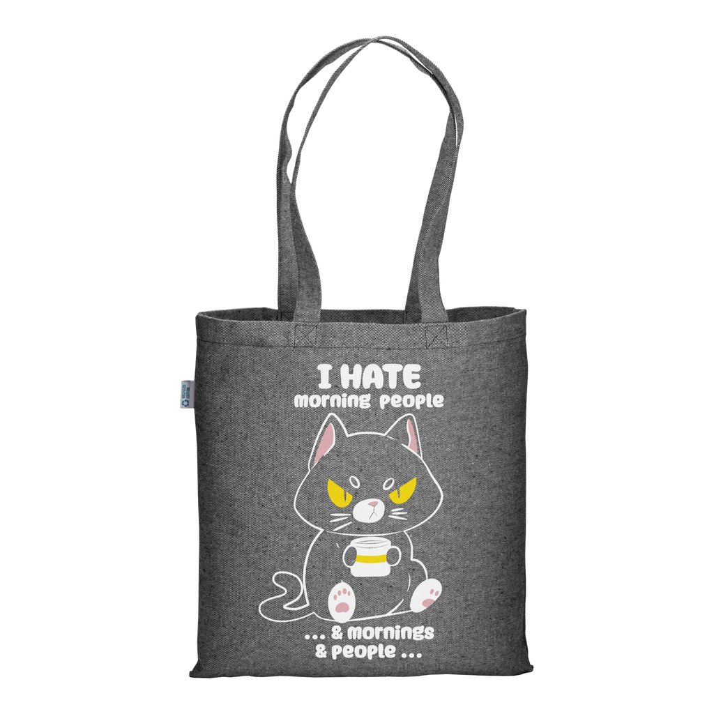 Nina Wake Up! - Graphite Melange Tote Bag