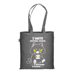 Nina Wake Up! - Graphite Melange Tote Bag