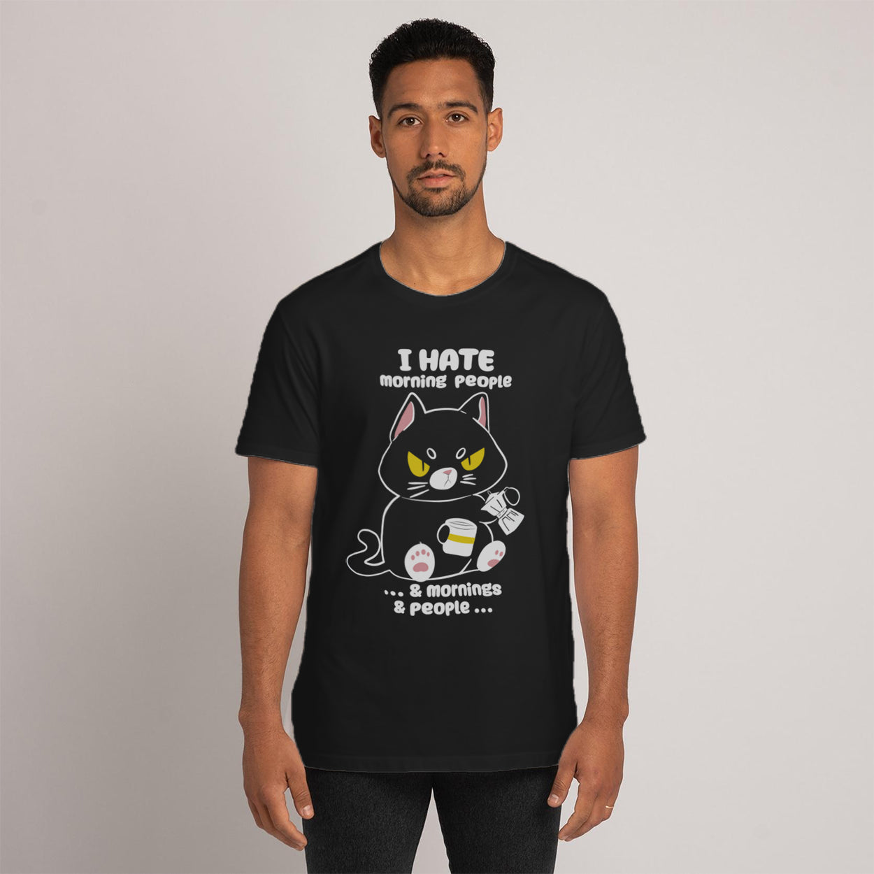 Nina Wake Up! - Unisex Black T-Shirt