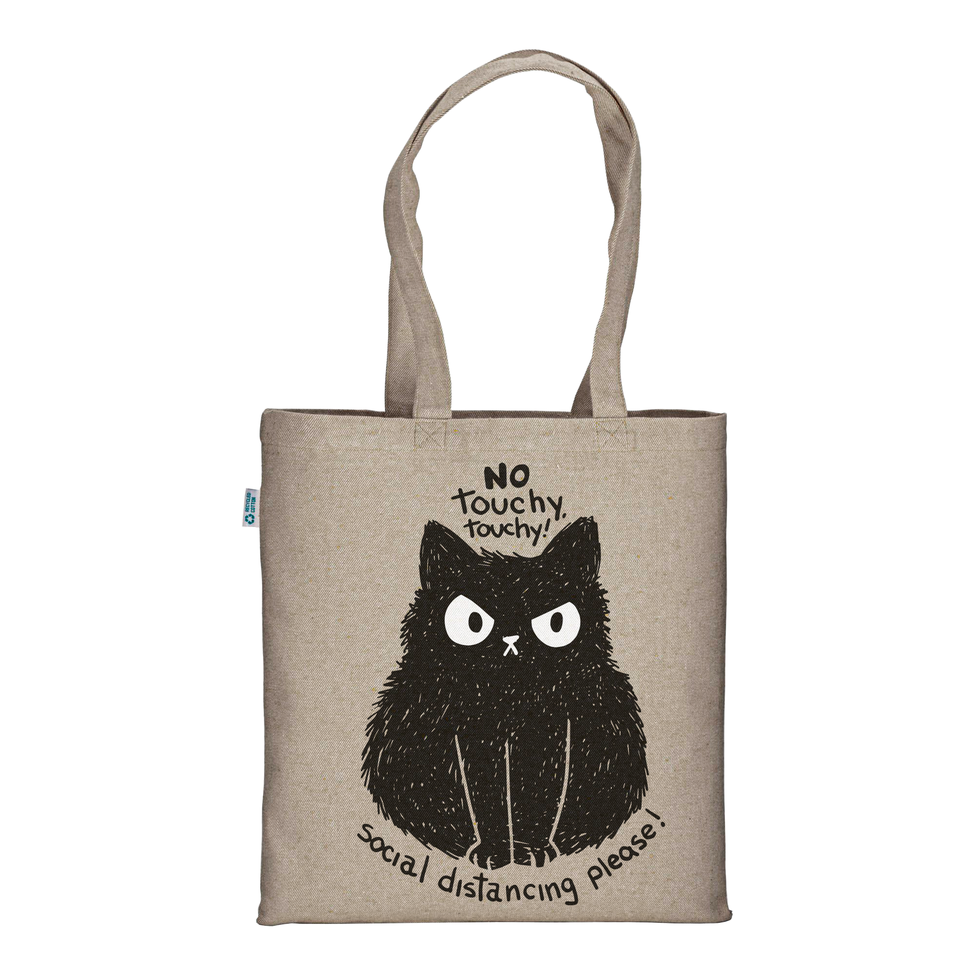 No Touchy Touchy - Natural Tote Bag