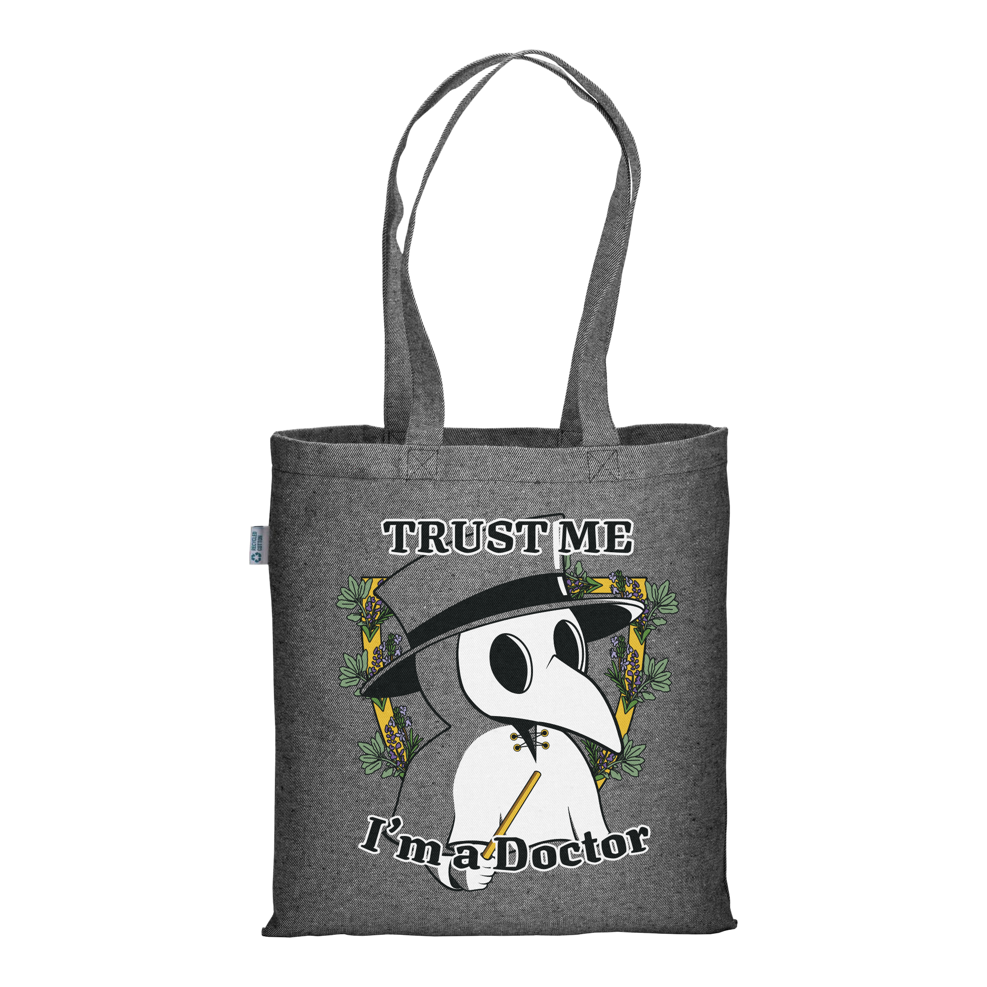 Pest Doctor - Graphite Melange Tote Bag