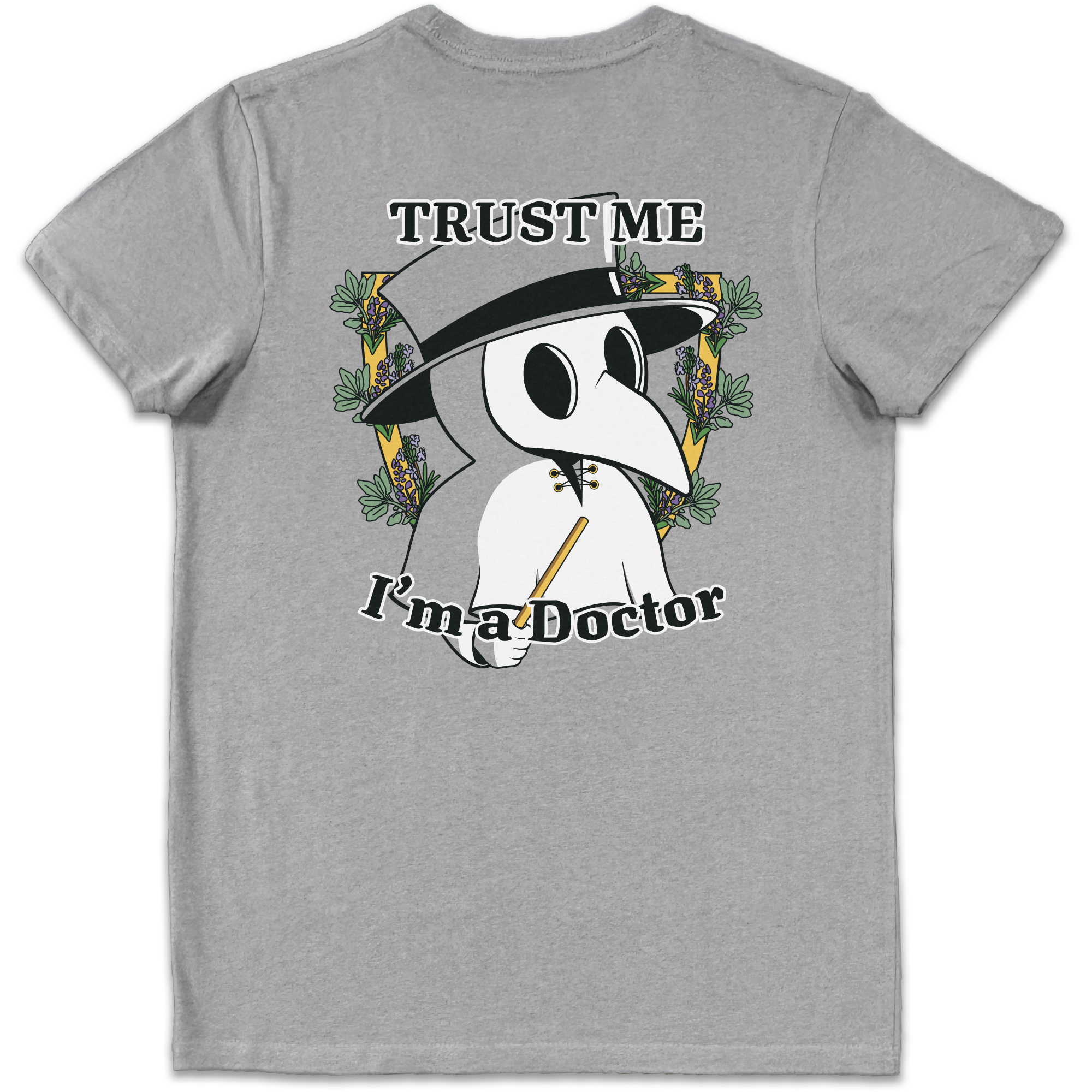Pest Doctor - Unisex Grey Marl T-Shirt