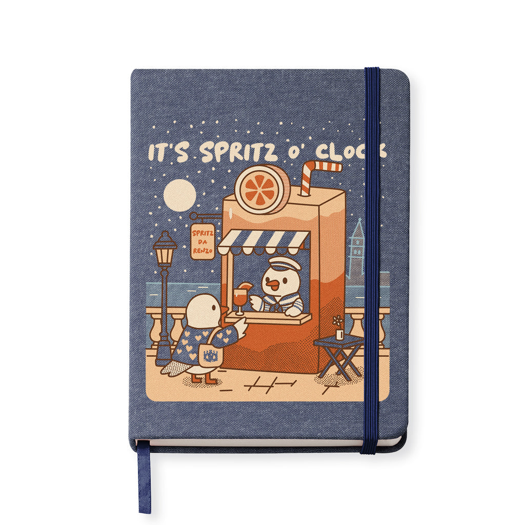 Spritz O' Clock by Night - Quaderno di Cotone Riciclato, Pagine Bianche