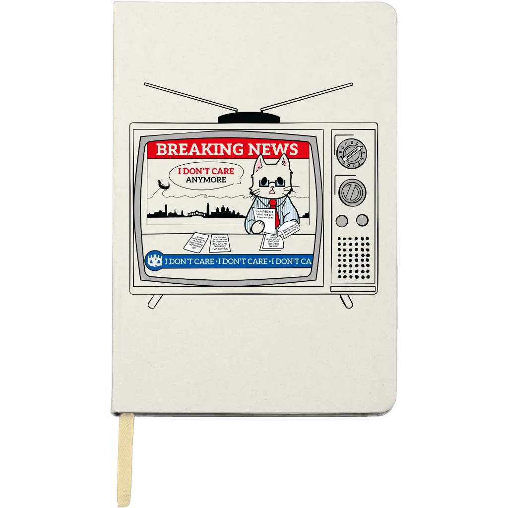 Breaking News: Cathode Ray Tube - Lemon Notebook, Lined