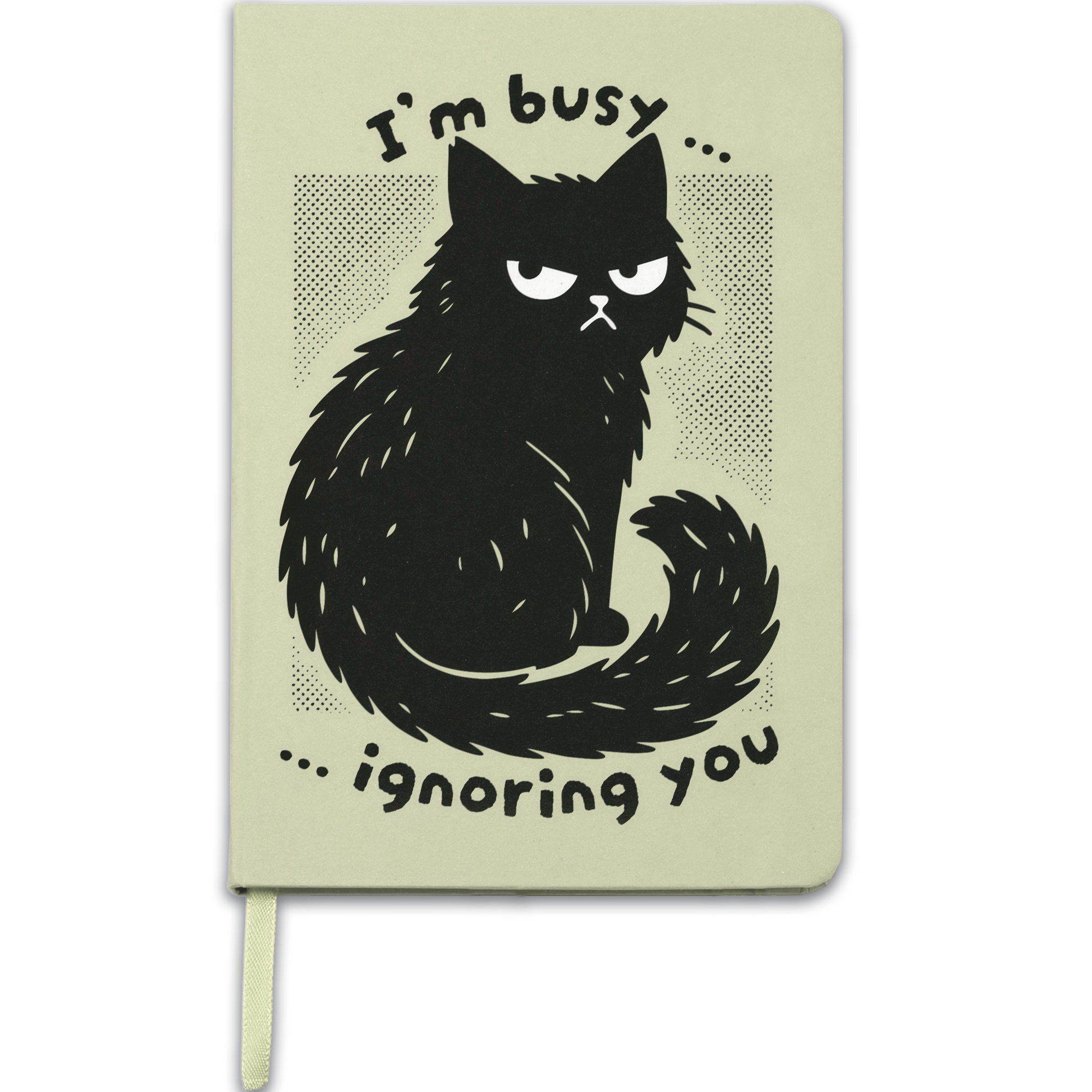 Busy Cat - Grape Notebook, Ruled