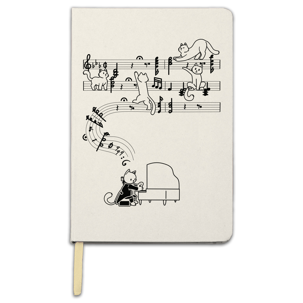 Meowzart - Quaderno al Limone, a righe