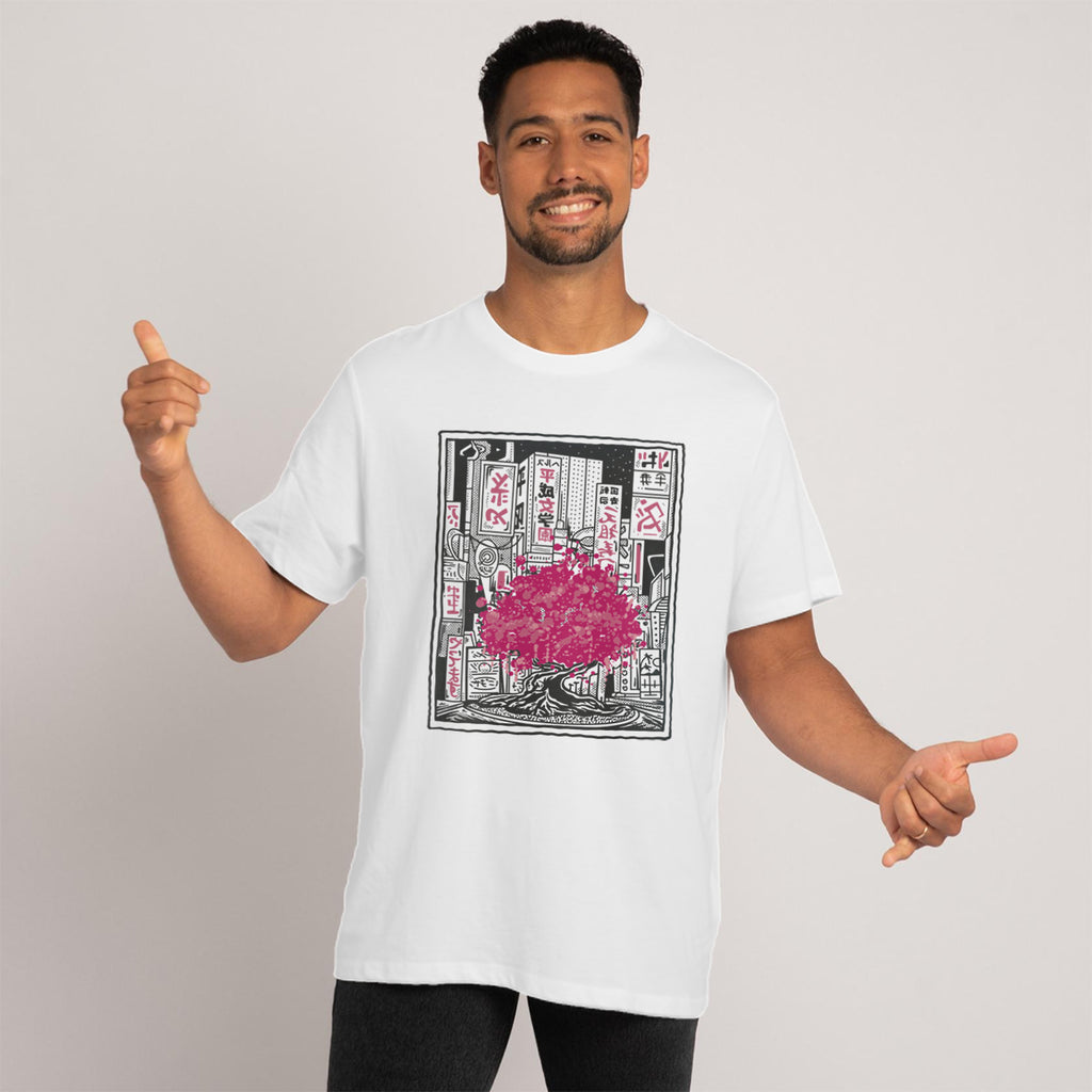 Sakura City - Unisex White T-Shirt
