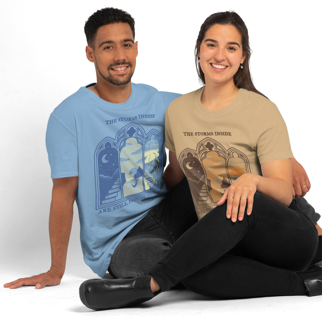 The Storms Inside: Alba - T Shirt Unisex Azzurro