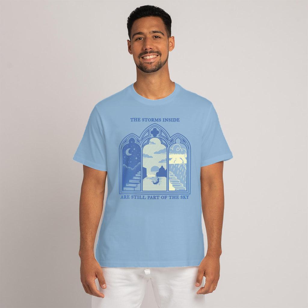 The Storms Inside: Alba - T Shirt Unisex Azzurro