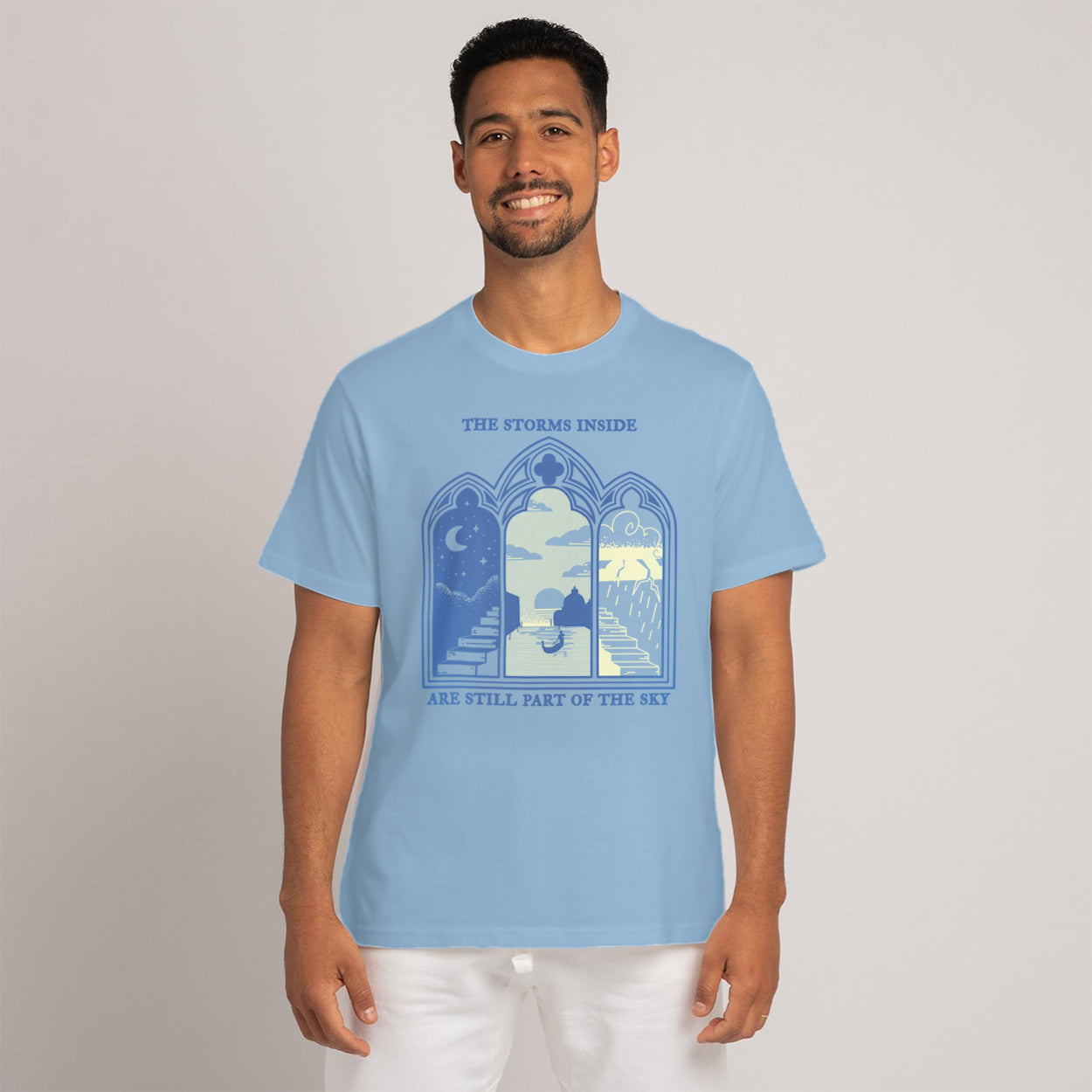 The Storms Inside: Dawn - Unisex Light Blue T-Shirt