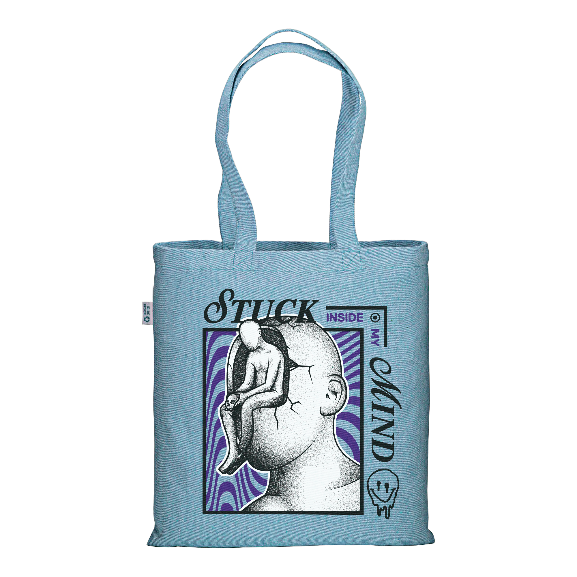 The Hanged Man - Mélange Blue Tote Bag