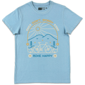 Bike Happy - T Shirt Unisex Azzurro