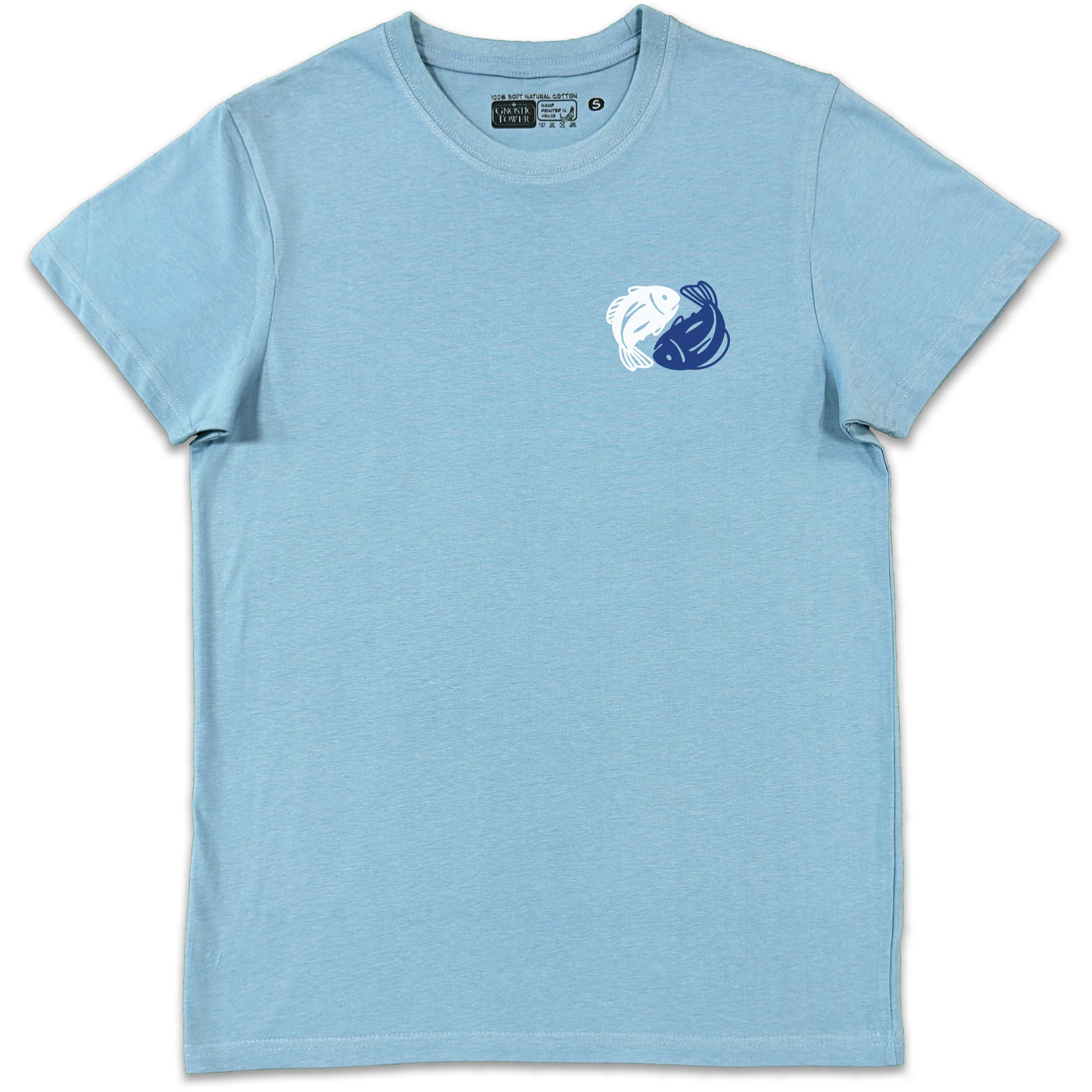 Yin Yang River: Brenta - Light Blue Unisex T-Shirt