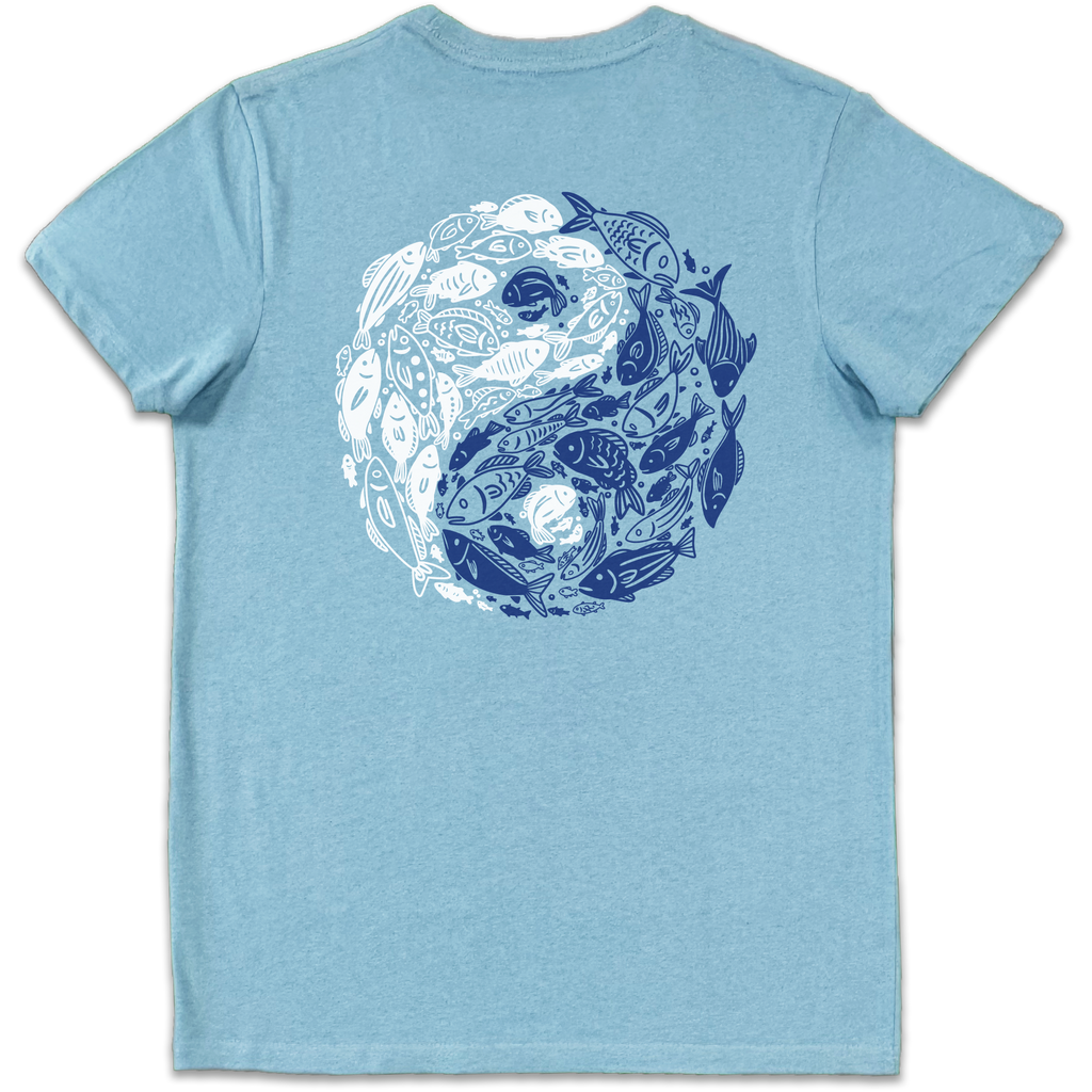 Yin Yang River: Brenta - T Shirt Unisex Azzurro