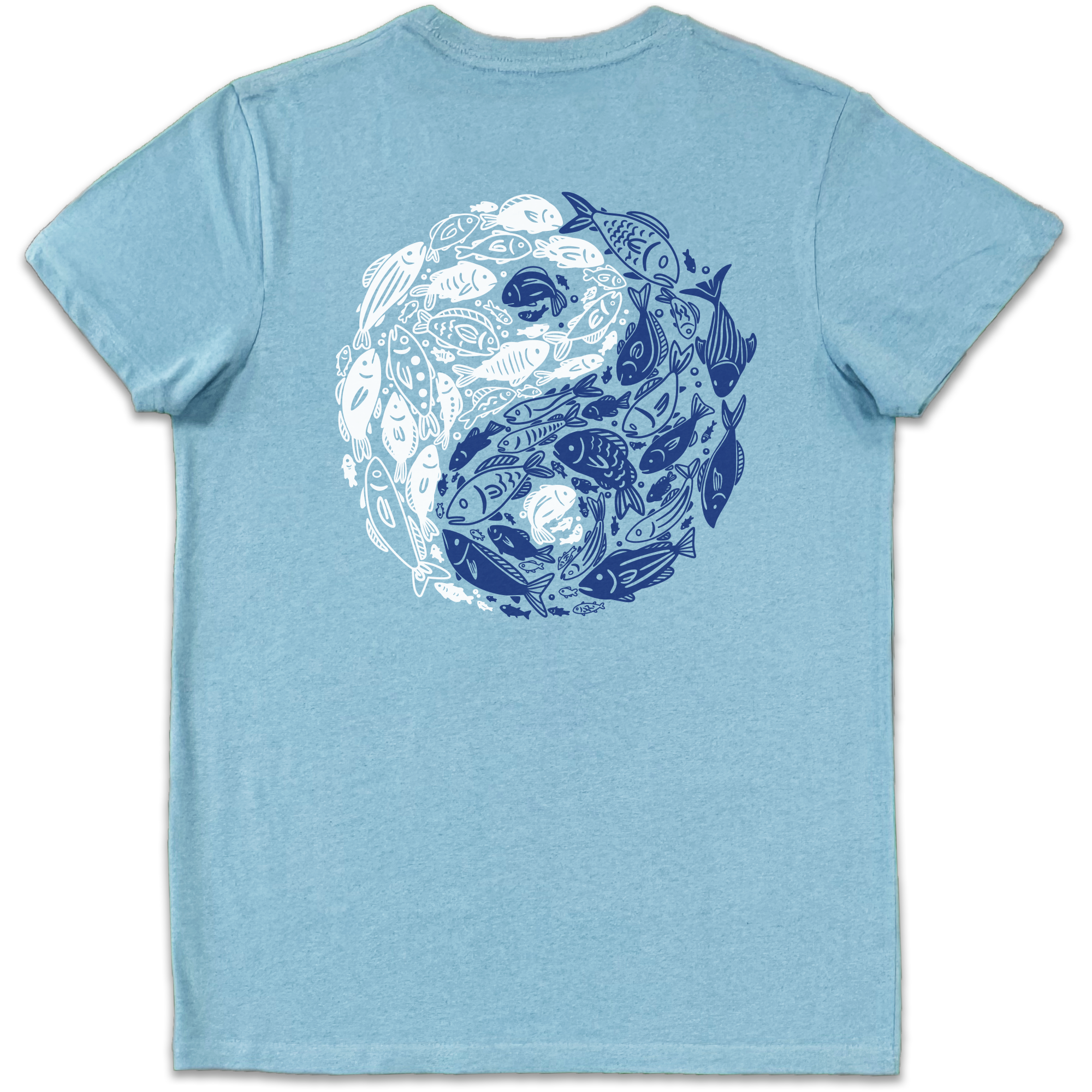 Yin Yang River: Brenta - Light Blue Unisex T-Shirt