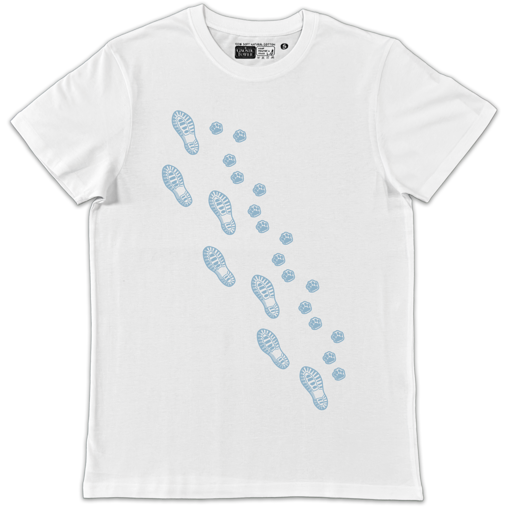 Better Together: Snowy Path - Unisex White T-Shirt
