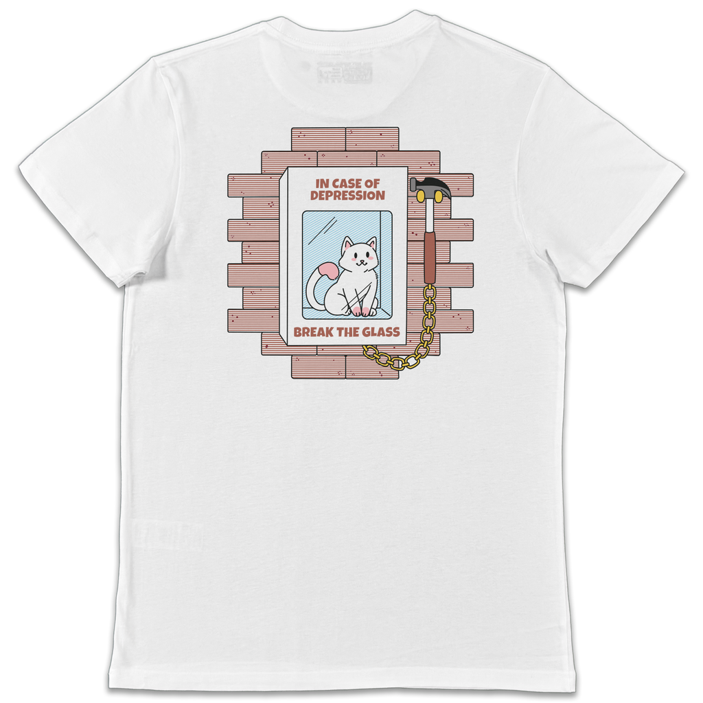 Break the Glass - T Shirt Unisex Bianco