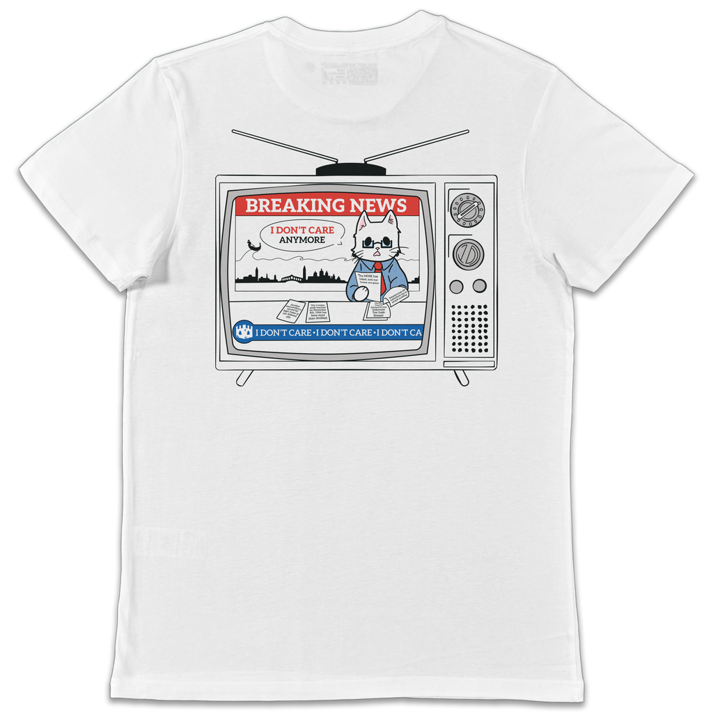 Breaking News: Cathode Ray Tube - Unisex White T-Shirt
