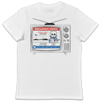 Breaking News: Cathode Ray Tube - Unisex White T-Shirt