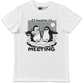 Climate is Melting - White Unisex T-Shirt
