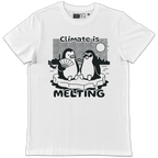 Climate is Melting - White Unisex T-Shirt