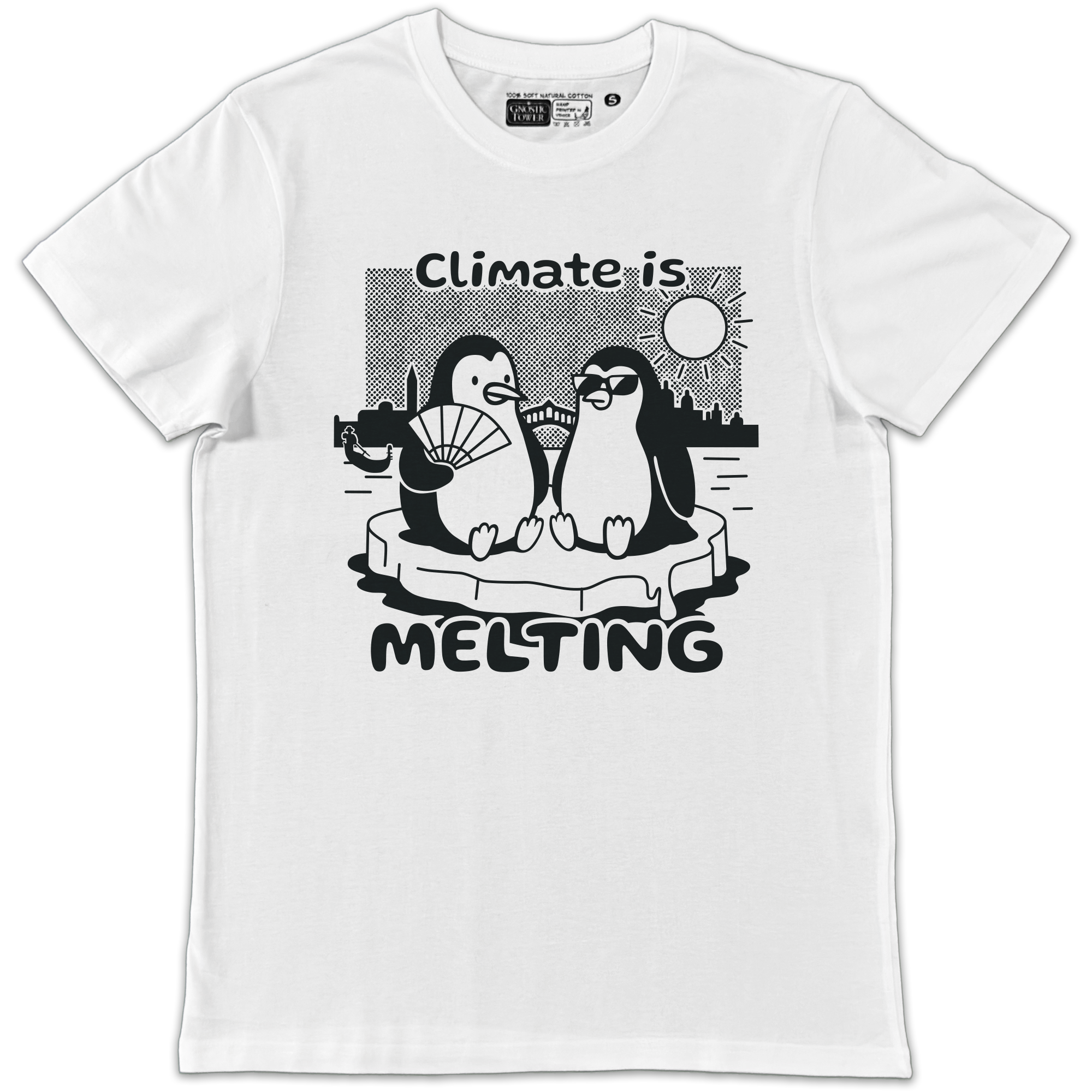 Climate is Melting - White Unisex T-Shirt