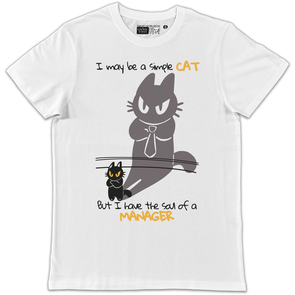 Top Manager - T Shirt Unisex Bianco