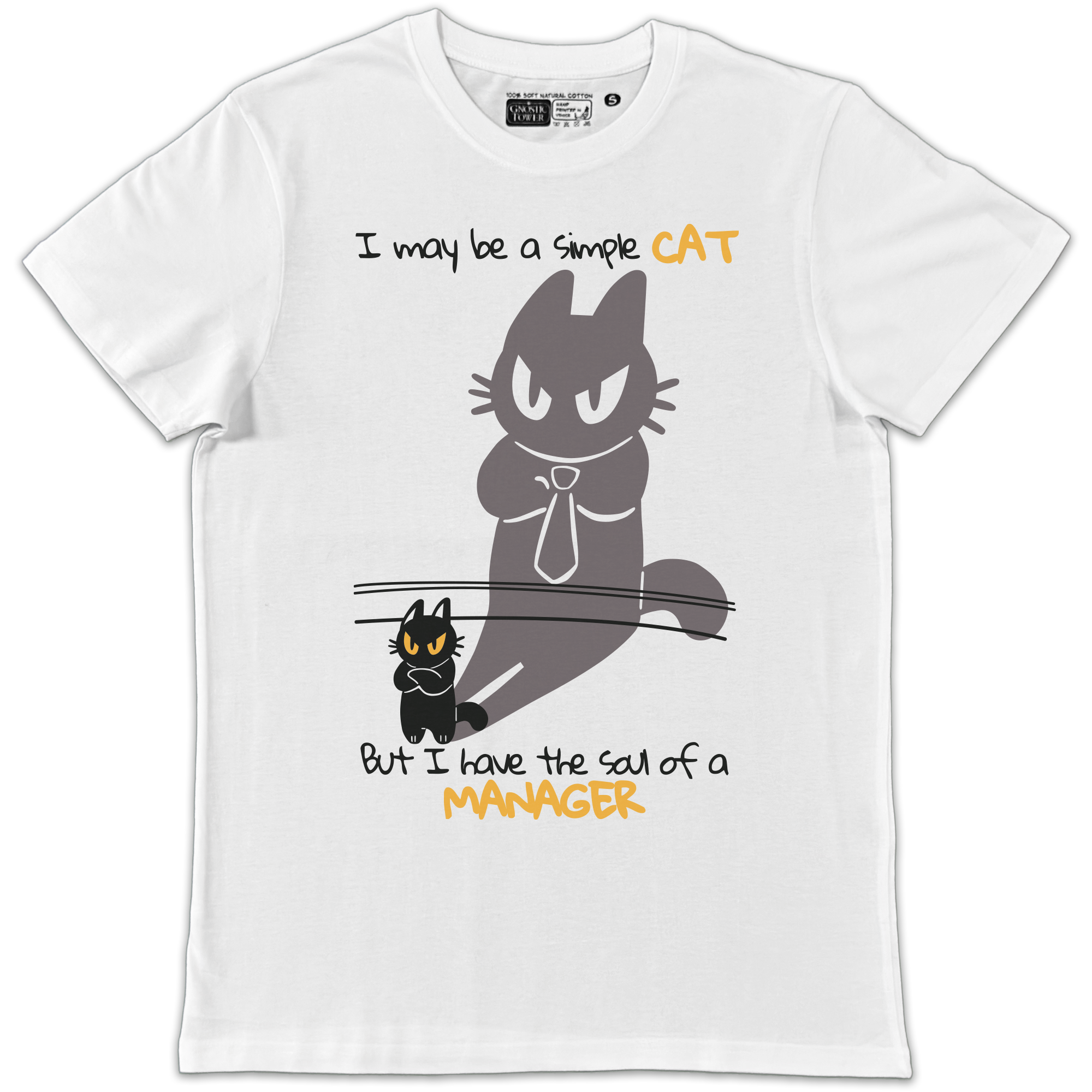 Top Manager - Unisex White T-Shirt