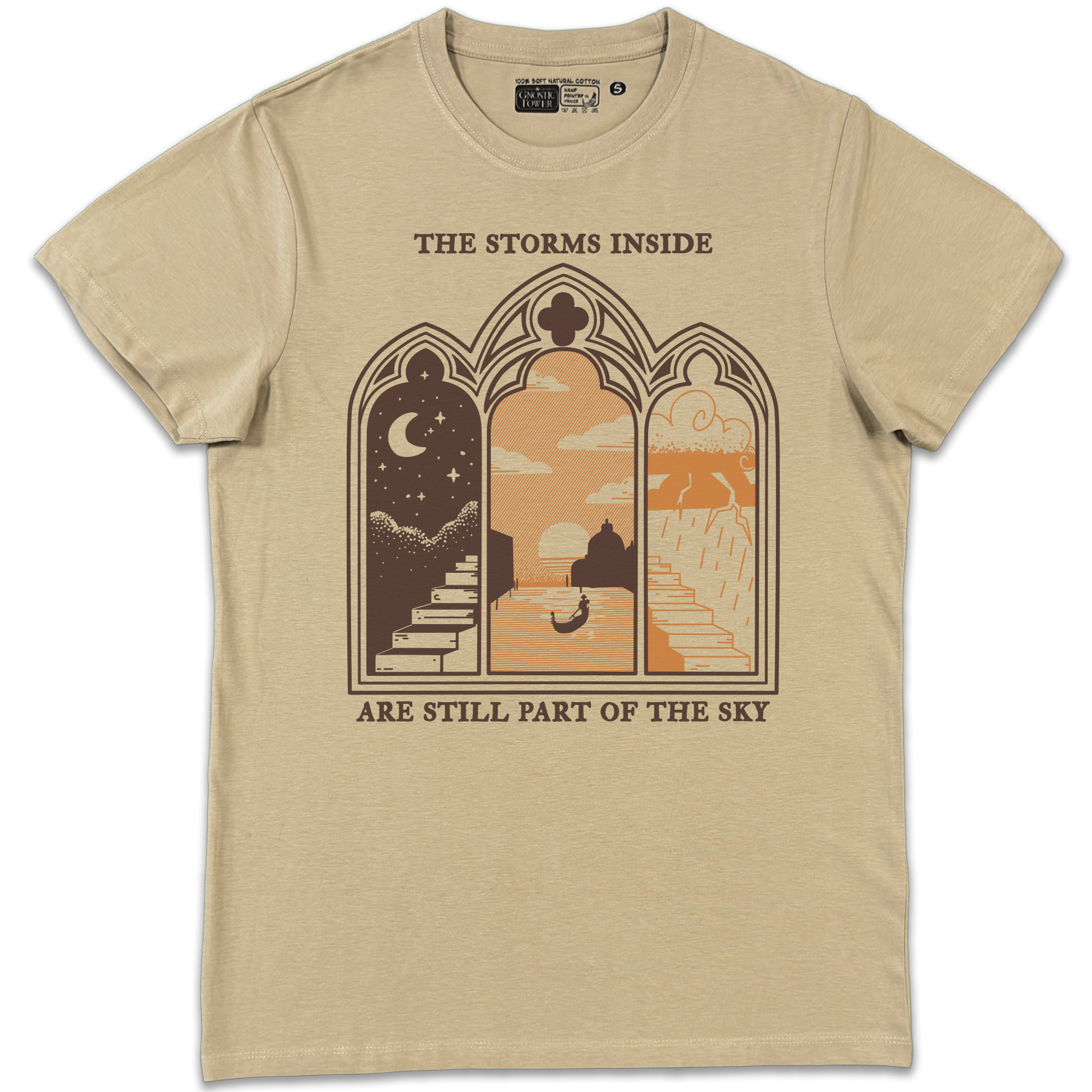 The Storms Inside: Sunset - Unisex Sand T-Shirt